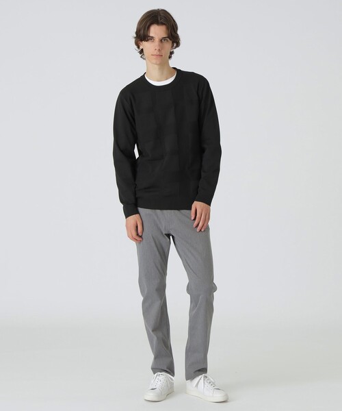 BLACK LABEL CRESTBRIDGE（ブラックレーベル・クレストブリッジ）の「コンフィーシャドーチェックニット（ニット/セーター・メンズ・ホワイト系その他/ネイビー/ブルー系その他4/ブラック・XL/L/M）」の10枚目の写真