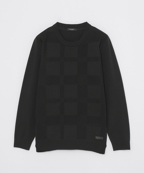 BLACK LABEL CRESTBRIDGE（ブラックレーベル・クレストブリッジ）の「コンフィーシャドーチェックニット（ニット/セーター・メンズ・ホワイト系その他/ネイビー/ブルー系その他4/ブラック・XL/L/M）」の14枚目の写真