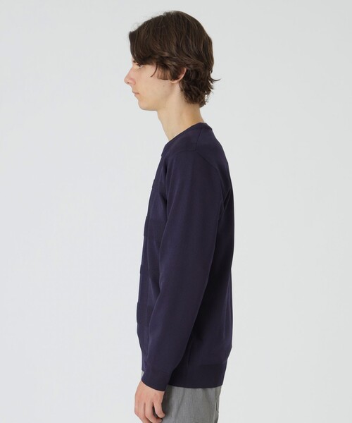 BLACK LABEL CRESTBRIDGE（ブラックレーベル・クレストブリッジ）の「コンフィーシャドーチェックニット（ニット/セーター・メンズ・ホワイト系その他/ネイビー/ブルー系その他4/ブラック・XL/L/M）」の21枚目の写真