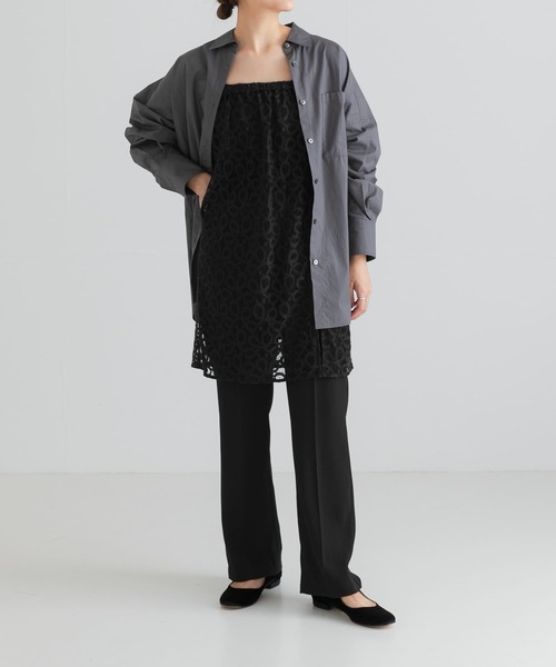 URBAN RESEARCH（アーバンリサーチ）の「コードレースレイヤードスカート（スカート・レディース・ブラック/オフホワイト・FREE）」の7枚目の写真