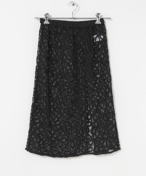 URBAN RESEARCH（アーバンリサーチ）の「コードレースレイヤードスカート（スカート・レディース・ブラック/オフホワイト・FREE）」の18枚目の写真