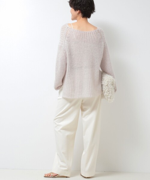 NOLLEY’S Sophi(ノーリーズソフィ)の「ウォッシャブル両面起毛セミワイドパンツ(その他パンツ・レディース・チャコールグレー/ライトグレー/ブラック/オフホワイト・36/38/34)」の6枚目の写真
