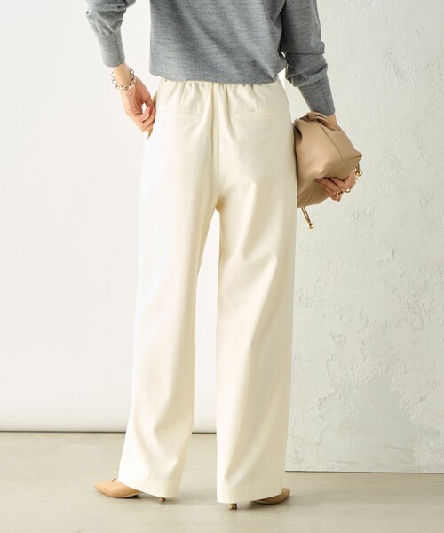 NOLLEY’S Sophi(ノーリーズソフィ)の「ウォッシャブル両面起毛セミワイドパンツ(その他パンツ・レディース・チャコールグレー/ライトグレー/ブラック/オフホワイト・36/38/34)」の7枚目の写真
