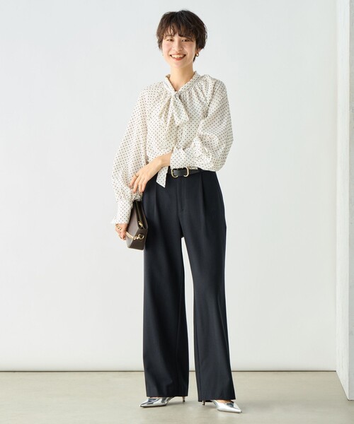 NOLLEY’S Sophi(ノーリーズソフィ)の「ウォッシャブル両面起毛セミワイドパンツ(その他パンツ・レディース・チャコールグレー/ライトグレー/ブラック/オフホワイト・36/38/34)」の22枚目の写真