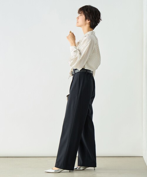 NOLLEY’S Sophi(ノーリーズソフィ)の「ウォッシャブル両面起毛セミワイドパンツ(その他パンツ・レディース・チャコールグレー/ライトグレー/ブラック/オフホワイト・36/38/34)」の19枚目の写真