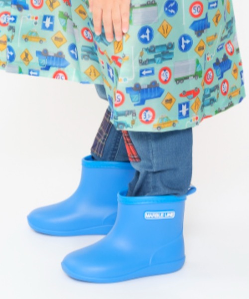 Marble Line（マーブルライン）の「無地レインシューズ（レインシューズ・キッズ・グレー/オリーブ/ブラック/モスグリーン/ピンク/イエロー/ラベンダー/ネイビー/ブルー・21/19/17/16/20/18/15 /14）」の6枚目の写真