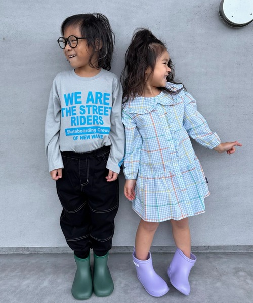 Marble Line（マーブルライン）の「無地レインシューズ（レインシューズ・キッズ・グレー/オリーブ/ブラック/モスグリーン/ピンク/イエロー/ラベンダー/ネイビー/ブルー・21/19/17/16/20/18/15 /14）」の16枚目の写真