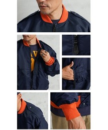 米軍 L-2A フライトジャケット MIL-J-5392Aモデル ORANGE CUSTOM