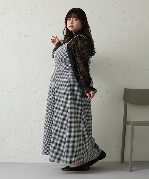 ルオシー☆3L☆アシメデザインキャミワンピース☆ Louiosy
