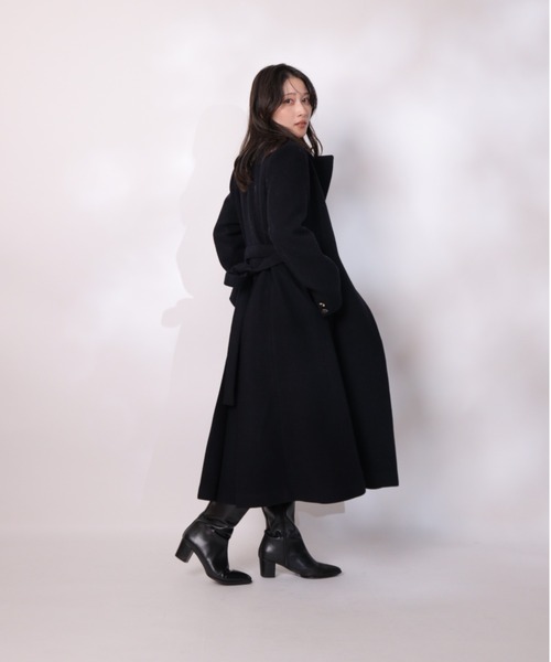 アプワイザーリッシェ 新品タグ付き ネイビー フード付きロングコート アプワイザーリッシェ 新品タグ付き ネイビー フード付きロングコート