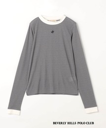 【BEVERLY HILLS POLO CLUB】レイヤード風シアーロングTEE