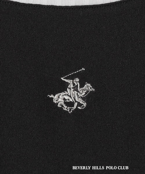 BEVERLY HILLS POLO CLUB(ビバリーヒルズポロクラブ)の「【BEVERLY HILLS POLO CLUB】レイヤード風シアーロングTEE(Tシャツ/カットソー・レディース・ブラック/オフホワイト/グレー・FREE)」の11枚目の写真