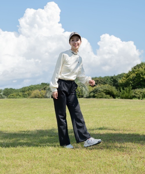 FILA GOLF(フィラゴルフ )の「【FILA GOLF/フィラゴルフ】レディースロングパンツ ワイドパンツ ゴルフ(その他パンツ・レディース・オフホワイト/ブラック/ブラウン系その他・SMALL/MEDIUM/LARGE/X-LARGE)」の6枚目の写真