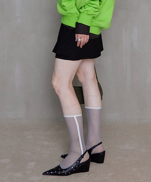 See-through Line Socks/シースルーラインソックス【MAISON