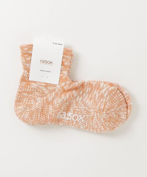 rasox(ラソックス)の「rasox(ラソックス)/ ビッグスラブ・ミッド(ソックス/靴下・レディース・パープル/ワンウォッシュ/チャコールグレー/オリーブ/オレンジ・MEDIUM/SMALL/LARGE)」の1枚目の写真