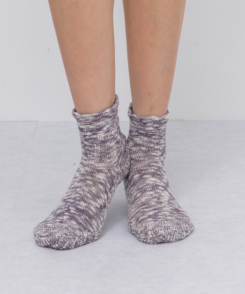 rasox(ラソックス)の「rasox(ラソックス)/ ビッグスラブ・ミッド(ソックス/靴下・レディース・パープル/ワンウォッシュ/チャコールグレー/オリーブ/オレンジ・MEDIUM/SMALL/LARGE)」の5枚目の写真