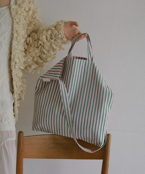 セール】【ZOZO限定】Stripe 2way tote shoulderbag/ストライプ