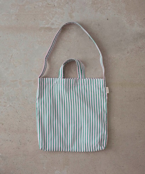 セール】【ZOZO限定】Stripe 2way tote shoulderbag/ストライプ 2way