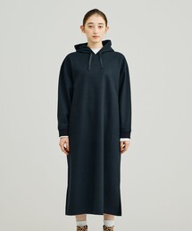 【WOMEN】NEEDLE JERSEY フード付きワンピース