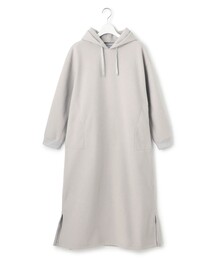 【WOMEN】NEEDLE JERSEY フード付きワンピース