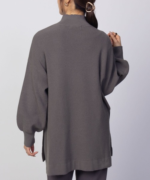 HusHusH（ハッシュアッシュ）の「HusHusH もちもち リブハイネックニットプルオーバー（ニット/セーター・レディース・レッド/ブラック/チャコールグレー・M/L）」の10枚目の写真