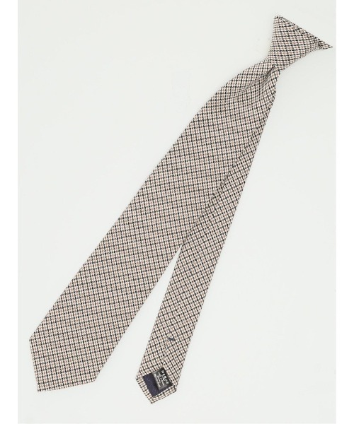 Alexander Julian（アレキサンダージュリアン）の「アレキサンダージュリアン シルク混 ネクタイ＆タイバーセット アンブレラチェック（ネクタイ・メンズ・ブラック×ホワイト/ベージュ・FREE）」の21枚目の写真