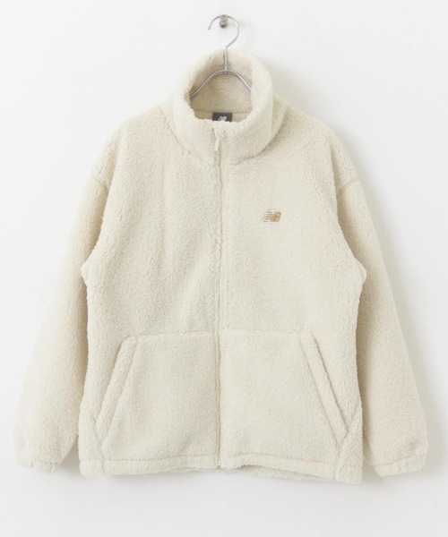 NEW BALANCE（ニューバランス）の「NEW BALANCE　ボアジャケット（その他アウター・レディース・アイボリー/ブラック・160）」の4枚目の写真