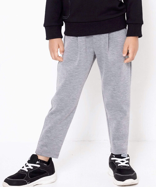 【セール】タック入りテーパード段ボールニットパンツ(100~160cm)(その他パンツ)|WASK(ワスク)