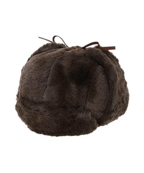 ehka sopo（エヘカソポ）の「ボアフライトキャップ（ハット・レディース・チャコールグレー/キナリ/グレー・F）」の11枚目の写真