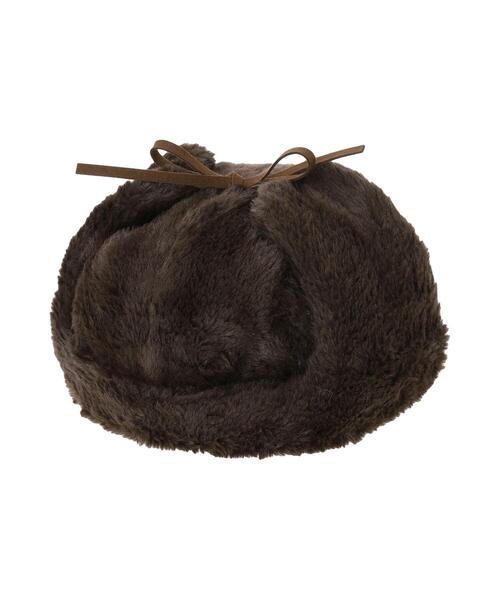 ehka sopo（エヘカソポ）の「ボアフライトキャップ（ハット・レディース・チャコールグレー/キナリ/グレー・F）」の10枚目の写真