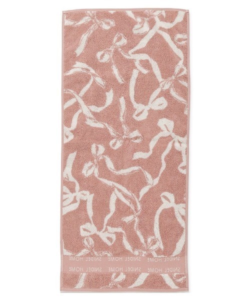 SNIDEL HOME（スナイデルホーム）の「リボンジャカードフェイスタオル（タオル・レディース・モカ/ピンク・FREE）」の5枚目の写真