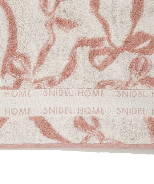 SNIDEL HOME（スナイデルホーム）の「リボンジャカードフェイスタオル（タオル・レディース・モカ/ピンク・FREE）」の7枚目の写真