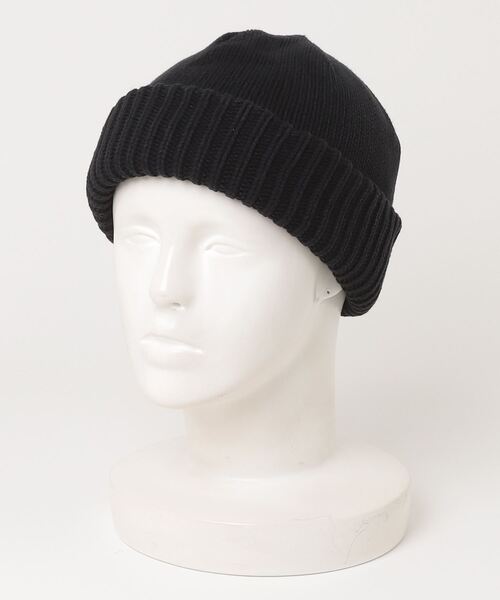 crepuscule（クレプスキュール）の「crepuscule / クレプスキュール : Knit Cap 1 : 2401-022[COR]（ニットキャップ/ビーニー・メンズ・ブラック/ブラウン・FREE）」の2枚目の写真