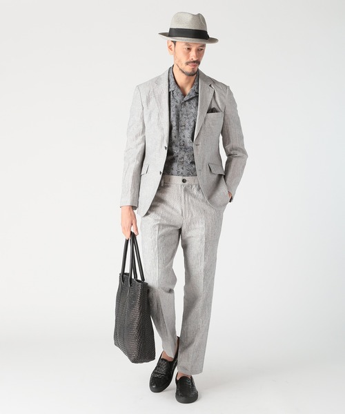 MEN'S BIGI（メンズビギ）の「【HOLLINGWORTH COUNTRY OUTFITTERS】編み込みレザートートバッグ（トートバッグ・メンズ・ブラウン/ブラック・FREE）」の13枚目の写真