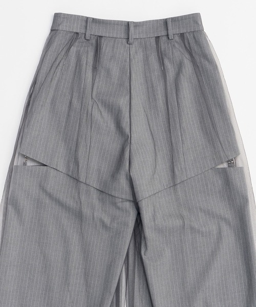 PRANK PROJECT(プランクプロジェクト)の「チュールレイヤードスラックス / Tulle Layered Slacks(スラックス・レディース・ベージュ/グレー・38/36)」の16枚目の写真