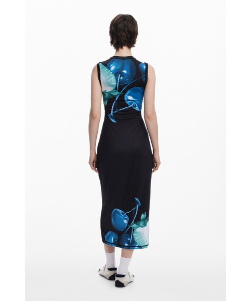 Desigual(デシグアル)の「VESTFRUITS コズミックチェリー タンクワンピース(ワンピース・レディース・ブラック・XL/L/M/S/XS)」の6枚目の写真