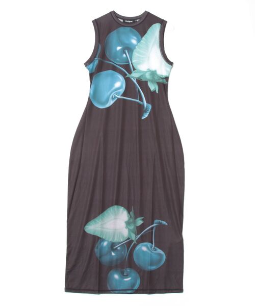 Desigual(デシグアル)の「VESTFRUITS コズミックチェリー タンクワンピース(ワンピース・レディース・ブラック・XL/L/M/S/XS)」の3枚目の写真