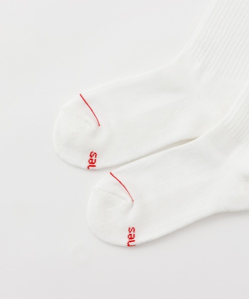 HANES（ヘインズ）の「【Hanes/ヘインズ】メンズ 【2足組】 クルーソックス（ソックス/靴下・メンズ・ホワイト/ブラック・MEDIUM/SMALL）」の3枚目の写真