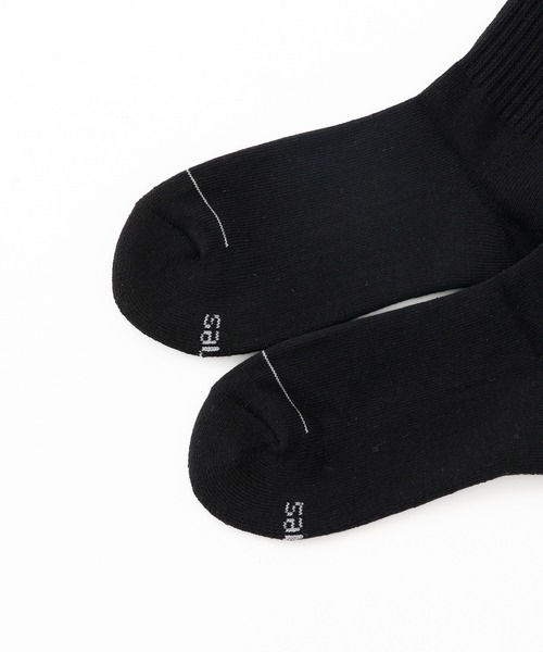 HANES（ヘインズ）の「【Hanes/ヘインズ】メンズ 【2足組】 クルーソックス（ソックス/靴下・メンズ・ホワイト/ブラック・MEDIUM/SMALL）」の7枚目の写真