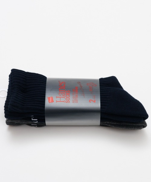 HANES（ヘインズ）の「【Hanes/ヘインズ】メンズ 【2足組】 クルーソックス（ソックス/靴下・メンズ・ホワイト/ブラック・MEDIUM/SMALL）」の16枚目の写真