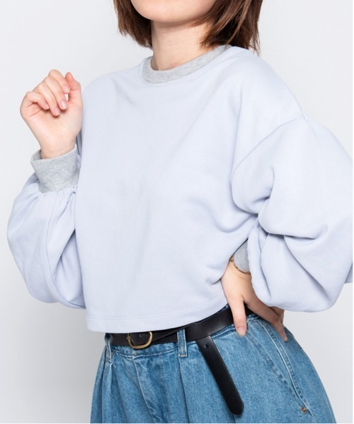 spiritoso(スピリトーゾ)の「【spiritoso】ラバープリントショートスウェット(スウェット・レディース・レモンイエロー/ホワイト系/ラベンダー・FREE)」の17枚目の写真