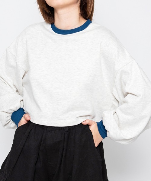 spiritoso(スピリトーゾ)の「【spiritoso】ラバープリントショートスウェット(スウェット・レディース・レモンイエロー/ホワイト系/ラベンダー・FREE)」の16枚目の写真