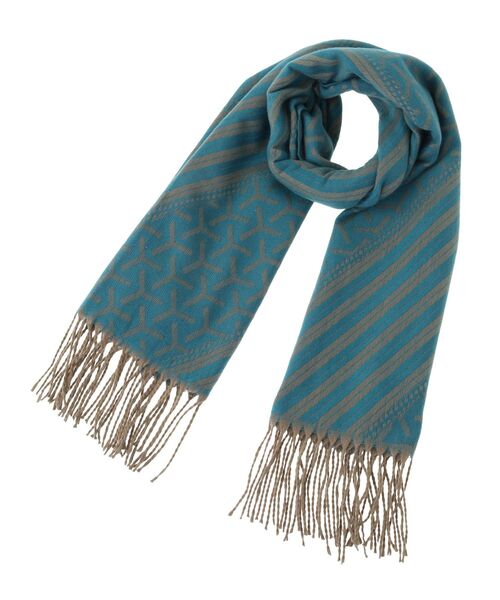 Green　Parks（グリーンパークス）の「・チドリガラストール（ストール/ショール・レディース・ブラック/アイボリー/ブルー/ベージュ・FREE）」の21枚目の写真