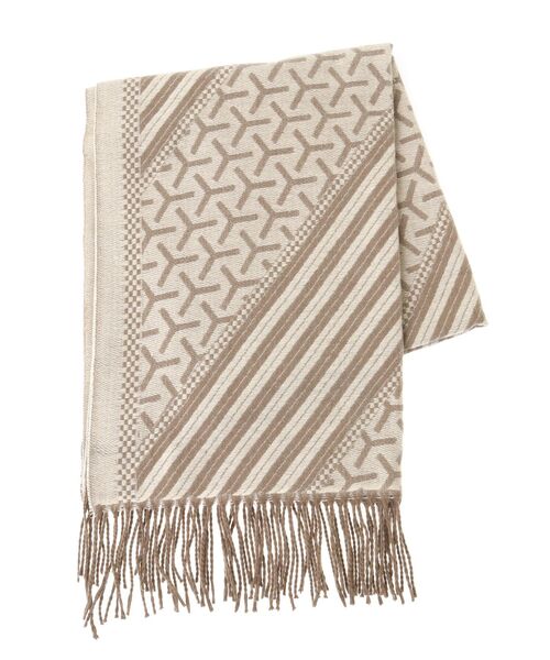 Green　Parks（グリーンパークス）の「・チドリガラストール（ストール/ショール・レディース・ブラック/アイボリー/ブルー/ベージュ・FREE）」の22枚目の写真