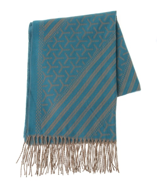 Green　Parks（グリーンパークス）の「・チドリガラストール（ストール/ショール・レディース・ブラック/アイボリー/ブルー/ベージュ・FREE）」の4枚目の写真