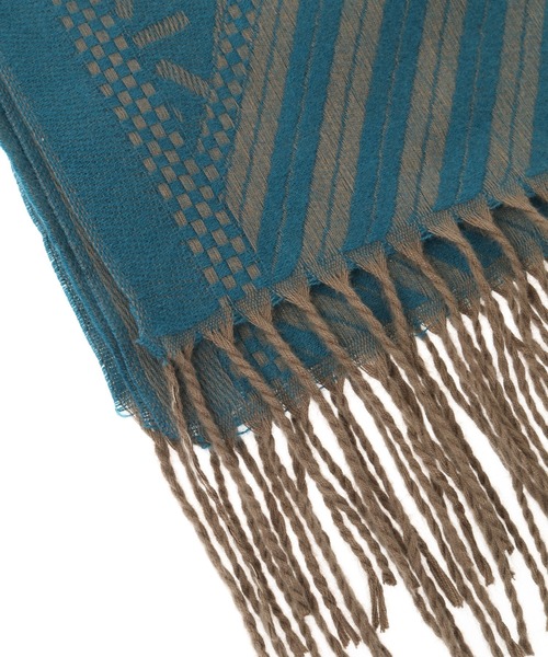 Green　Parks（グリーンパークス）の「・チドリガラストール（ストール/ショール・レディース・ブラック/アイボリー/ブルー/ベージュ・FREE）」の13枚目の写真