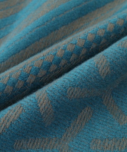 Green　Parks（グリーンパークス）の「・チドリガラストール（ストール/ショール・レディース・ブラック/アイボリー/ブルー/ベージュ・FREE）」の10枚目の写真