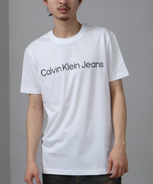 Calvin Klein(カルバン・クライン)の「【Calvin Klein JEANS/カルバンクライン ジーンズ】コアインスティトゥーショナル半袖Tシャツ(Tシャツ/カットソー・メンズ・ホワイト/ブラック・XL/L/M/S/XXL)」の16枚目の写真