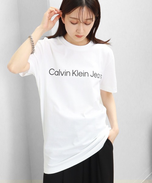Calvin Klein(カルバン・クライン)の「【Calvin Klein JEANS/カルバンクライン ジーンズ】コアインスティトゥーショナル半袖Tシャツ(Tシャツ/カットソー・メンズ・ホワイト/ブラック・XL/L/M/S/XXL)」の19枚目の写真