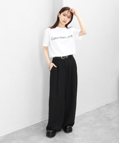 Calvin Klein(カルバン・クライン)の「【Calvin Klein JEANS/カルバンクライン ジーンズ】コアインスティトゥーショナル半袖Tシャツ(Tシャツ/カットソー・メンズ・ホワイト/ブラック・XL/L/M/S/XXL)」の20枚目の写真